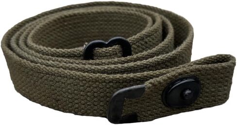 100% Canvas Military Style Rifle Sling for M1 Carbine Handstitched Adjustable 1.00 Rifle Sling - OD Green in Saudi Arabia