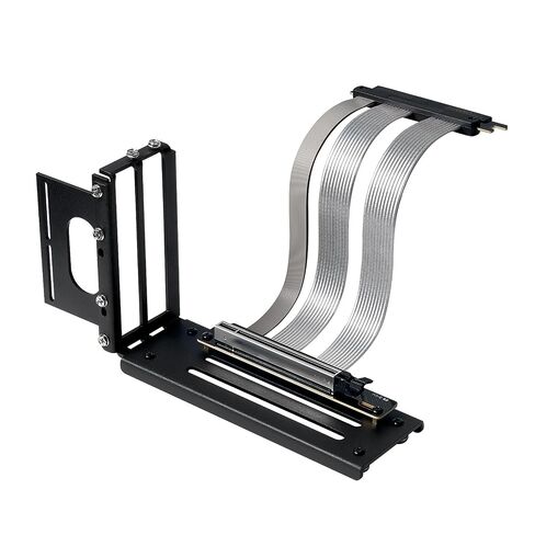 PCIE 5.0 Riser Cable with 3 Slots Vertical GPU Mount Bracket Kit, Gen 5 GPU Graphics Card Extension Cable, PCI-E 16X 128GB/s Compatible with PCIE 4.0 and WRX80/ 90E, RTX4090/ 5090/ RX7900XTX, 200mm in Saudi Arabia