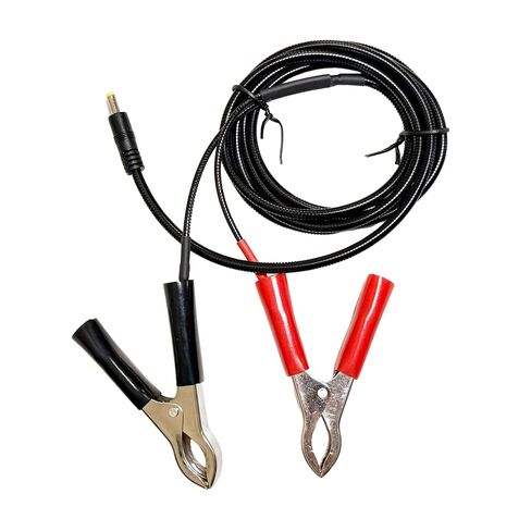WiseEye 12 Volt Armored Trail Camera Battery Cable - Clip Connectors - 5ft | Protected by Stainless Steel Sheath, 5ft of Battery Cable for Trail and Game Cameras and Outdoor Hunting Setups in Saudi Arabia