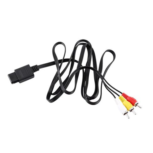 AV Composite Cable for N64, Provides Audio & Video Output, 1.8m Length, Ideal for Gaming Setup in Saudi Arabia