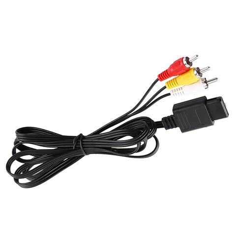 AV Composite Cable for N64, Provides Audio & Video Output, 1.8m Length, Ideal for Gaming Setup in Saudi Arabia