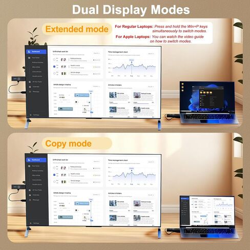 2026Upgraded Wireless HDMI Transmitter and Receiver, Premium Gold-Plated HDMI for Superior Conductivity, 328FT/100M Plug & Play, 4K Decode 1080P@60Hz, Stable Signal Transfer from Laptop/PC/Projector in Saudi Arabia