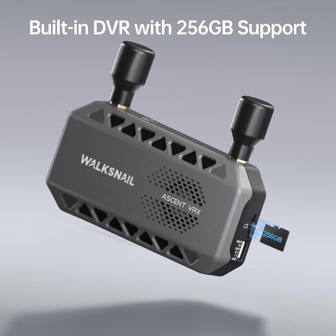 CADDXFPV Walksnail Ascent VRX, 1080p 60fps FPV Receiver, HDMI Output | 83g receiver with H.265, Canvas Mode, HDMI output, and up to 256GB microSD support for the Walksnail Ascent HD system in Saudi Arabia