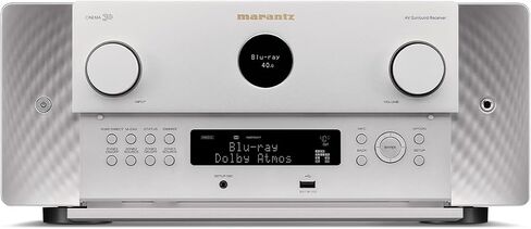 Marantz Cinema 30 11.4 Channel 8K Home Theater Receiver with Dolby Atmos & IMAX Enhanced Audio (Silver/Gold) in Saudi Arabia