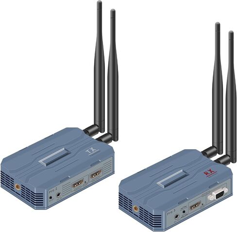 4K Wireless HDMI Transmitter and Receiver | 30HZ/2K@60HZ/1080P@60HZ, 2.4G/5.8G Dual Band, Plug & Play, STB, PC, CCTV to TV, Monitor, Projector, Remote in Saudi Arabia