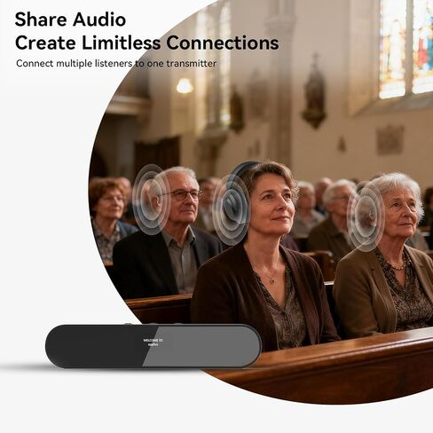 QCC3086 Bluetooth 5.4 Audio Transmitter aptX Adaptive LC3 Auracast Dual Classic Bluetooth OLED 20M Range AUX Optical USB-C in Saudi Arabia