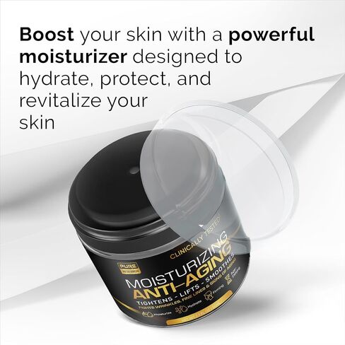 Men's Face Cream Moisturizer - Anti-Aging Cream For Men, Collagen, Retinol & Hyaluronic Acid - Day & Night - Facial Skin Care- Anti Wrinkle 1.7 oz in Saudi Arabia