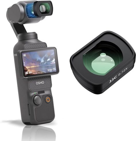 JJC 6 Pack Magnetic ND & CPL Filter Kit for DJI OSMO Pocket 3 Creator Combo, CPL ND8 ND16 ND32 ND64 ND256 Polarizing Neutral Density Filters with Wipe, Multi-Coated/HD Optical Glass/Gimbal Compatible in Kuwait