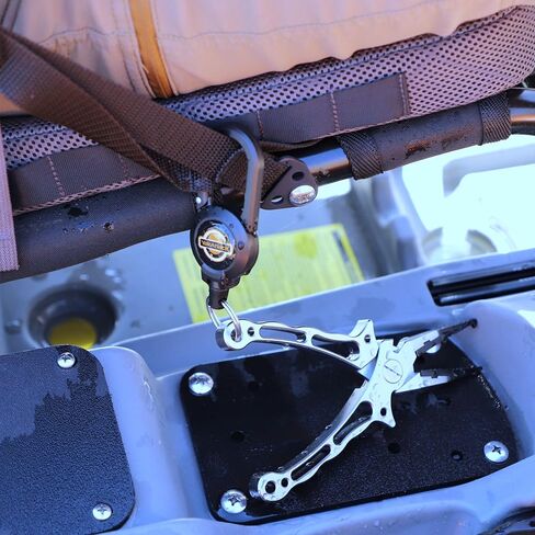 YakAttack Dual Fishing Tool Retractor - Style Options | Secure Clip-On with 360° Swivel | Heavy-Duty, Corrosion-Resistant for Saltwater & Freshwater | Fly Fishing Zinger Retractor in Saudi Arabia