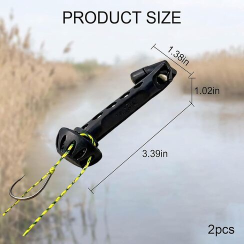 Magnetic Fly Threader, Magnetic Fly Threader & Knot Tying Tool, Fly Fishing Accessories with Strong Magnets for Easy Line Threading, Two-Pack Black Tools for Fishing Lovers and Starters in Saudi Arabia
