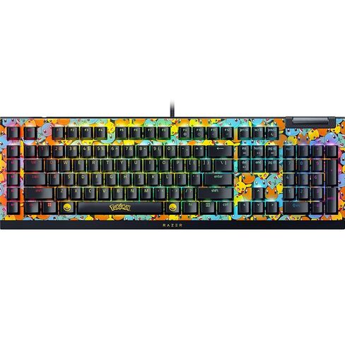 Razer BlackWidow V4 X Mechanical Gaming Keyboard, Yellow Switches, Black | Linear & Silent Switches, 6 Dedicated Macro Keys, Chroma RGB, Doubleshot ABS Keycaps, Roller & Media Controls, Snap Tap in Kuwait