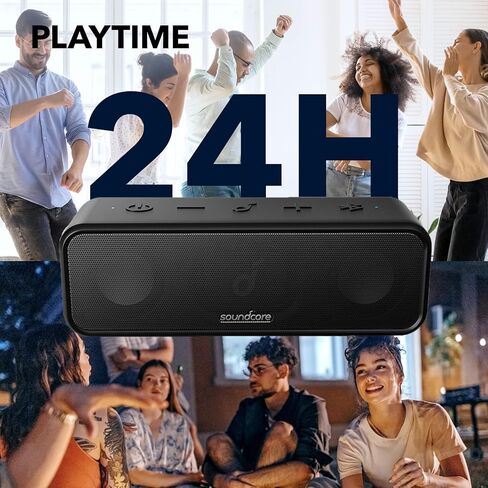 Soundcore Anker 3 Portable Bluetooth Speaker, IPX7 Waterproof, 24H Playtime in Saudi Arabia