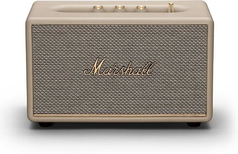 Marshall Acton III Bluetooth Home Speaker - Loud Stereo Sound with Bass and Treble Controls | Plug-in Powered | 3.5mm Aux Input - Cream in Kuwait