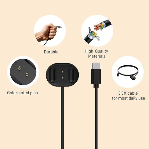 Magnetic Charging Cable for Ray-Ban Meta Display Neural Band, Replacement Cord for Meta Ray-Ban Display Wristband, Durable & Portable in Saudi Arabia