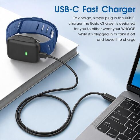 Charger Compatible with Whoop 5.0 One, Peak, Life/Whoop MG Basic Charger | 3.3Ft/1m USB Charging Cable Cord for Whoop 5.0 Health & Fitness Wearable, Not Compatible with WHOOP4.0 in Saudi Arabia