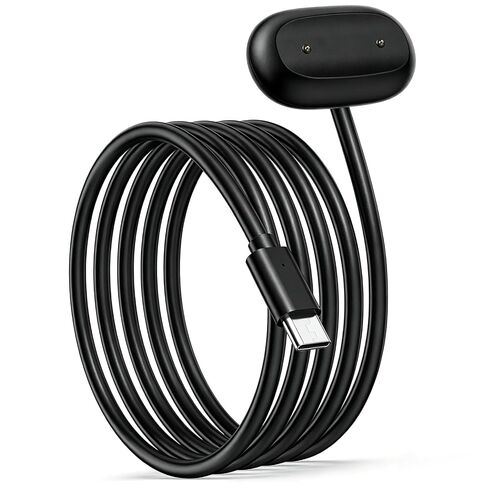 USB-C Magnetic Charger Cable for Google Fitbit Air, 3.3FT Replacement Cord | Strong Magnetic Suction, Stable Fast Charging, Anti-Break Flexible Cord, Universal Type-C Charging Supply in Saudi Arabia
