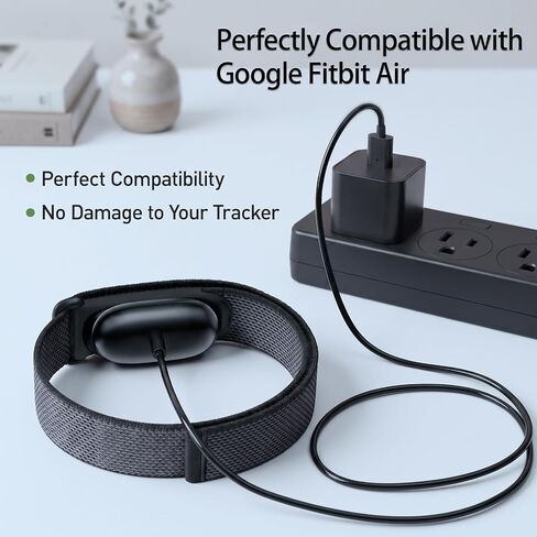 USB-C Magnetic Charger Cable for Google Fitbit Air, 3.3FT Replacement Cord | Strong Magnetic Suction, Stable Fast Charging, Anti-Break Flexible Cord, Universal Type-C Charging Supply in Saudi Arabia