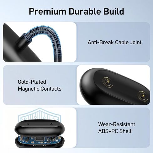 USB-C Magnetic Charger Cable for Google Fitbit Air, 3.3FT Replacement Cord | Strong Magnetic Suction, Stable Fast Charging, Anti-Break Flexible Cord, Universal Type-C Charging Supply in Saudi Arabia