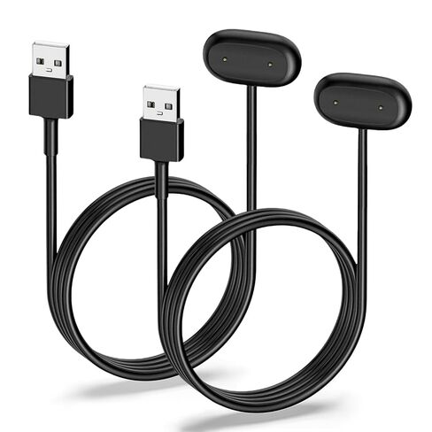 2-Pack Fast USB-A Charger for Google Fitbit Air, Magnetic Replacement Cable | Charging Cable for Screenless Activity Tracker, 3.3ft Portable Charging Cord, Quick Durable Charge Dock in Saudi Arabia