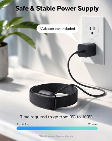 Fast Charging Cable Only for Google Fitbit Air,3.3ft USB Cable,No Adapter | Fast Charging Cable Only for Google Fitbit Air in Saudi Arabia