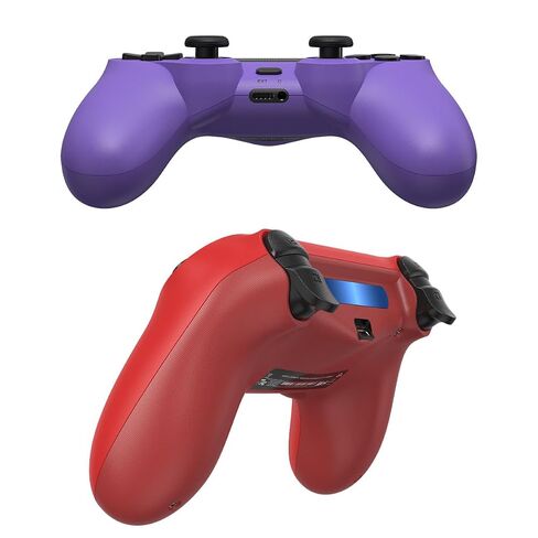 وحدة التحكم اللاسلكية Wuthur 2 Pack المتوافقة مع PS4/Pro/Slim (أرجواني وأحمر) in Kuwait