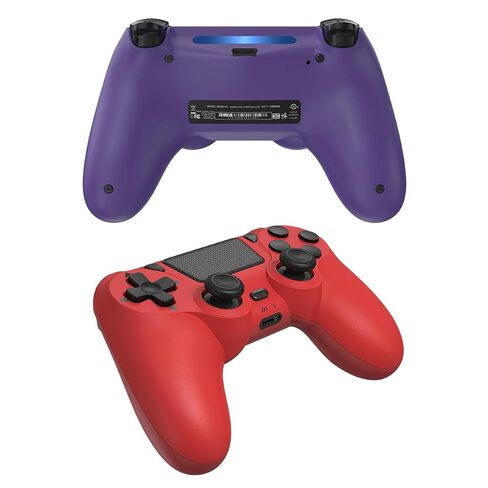 وحدة التحكم اللاسلكية Wuthur 2 Pack المتوافقة مع PS4/Pro/Slim (أرجواني وأحمر) in Kuwait