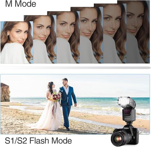 Powerextra Professional DF-400 Speedlite Camera Flash for Canon Nikon Pentax Samsung Fujifilm Olympus Panasonic Sigma Minolta Leica Ricoh DSLR Cameras and Digital Cameras with Single-Contact Hotshoe in Saudi Arabia
