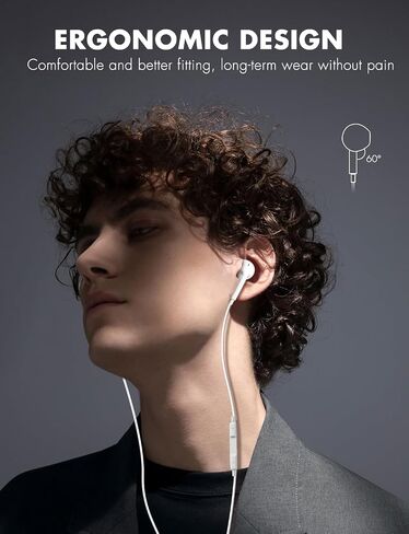 Antool Wired Earbuds,【Ultra Clear Calls & no Noise】 Headphones Earbuds Wired 3.5mm, in-Ear Earphones with Mic, Compatible with iPhone/iPad/Android/Laptop/PC 【2 Pack】 in Saudi Arabia