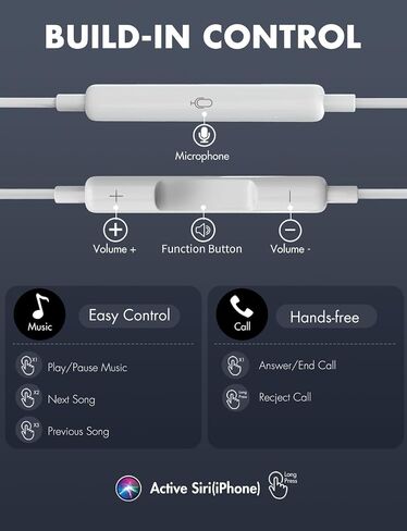 Antool Wired Earbuds,【Ultra Clear Calls & no Noise】 Headphones Earbuds Wired 3.5mm, in-Ear Earphones with Mic, Compatible with iPhone/iPad/Android/Laptop/PC 【2 Pack】 in Saudi Arabia