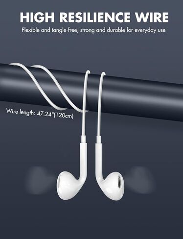 Antool Wired Earbuds,【Ultra Clear Calls & no Noise】 Headphones Earbuds Wired 3.5mm, in-Ear Earphones with Mic, Compatible with iPhone/iPad/Android/Laptop/PC 【2 Pack】 in Saudi Arabia
