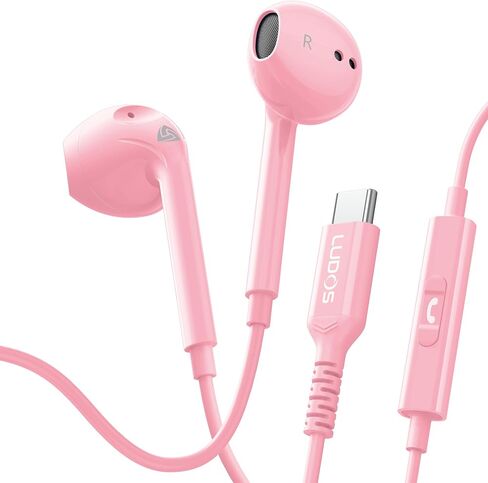 LUDOS Zenith Wired Earbuds in-Ear Headphones, 5 Year Warranty, Earphones with Microphone, Corded for 3.5mm Jack Ear Buds for iPhone, Samsung, Computer, Laptop, Kids, School Students, Women, Small Ear in Saudi Arabia