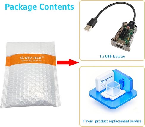 DSD TECH SH-G01L USB Isolator Supports USB 2.0 480Mbps High Speed Isolation in Saudi Arabia