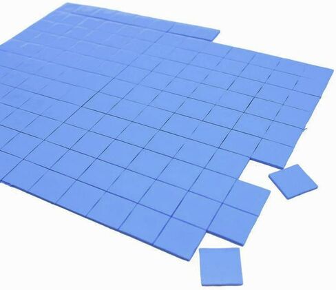 Xiaokeis 100 Pcs Thermal Conductive Silicone Pads, Soft Cooling Thermal Pad Silicone Thermal Pads for Laptop, Heatsink, GPU, CPU, LED (Size:10mmx10mmx1mm) in Saudi Arabia