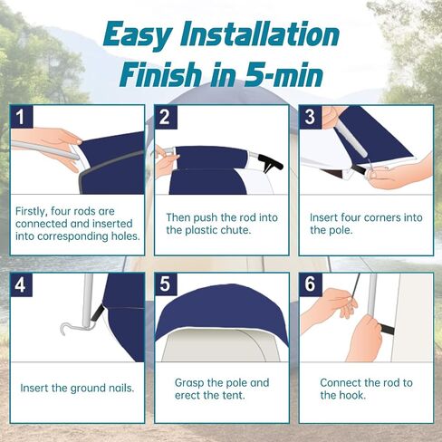 Outdoor Camping Privacy Shower Tent | Shelter-Dressing Changing Room, Portable Toilet Tent, Camping, Camping & Hiking, Fishing, Hiking, Outdoor in Kuwait