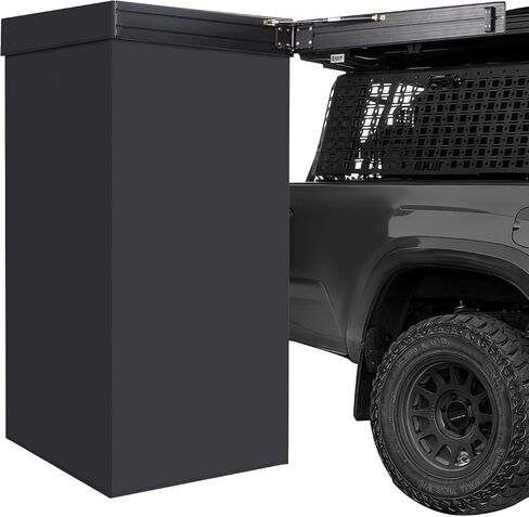 Awning Shower Tent with Swing Arm Privacy Roof 3ft x 3ft LED Light | UV-Resistant & Waterproof, with Storage Bag, Vehicle Side Shower Room, Camping Privacy Shelter Restroom Bathroom in Saudi Arabia