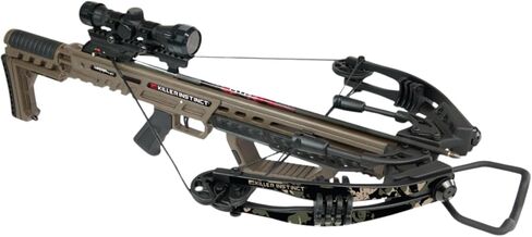 Killer Instinct Lethal 405HD Crossbow Kit 3-Pack Bundle | 8 Hypr-V Crossbow Bolts, Fixed-Blade Steel Tip 100-Grain Hunting, Redesigned Stock, Anti-Dry Fire Safety Feature in Kuwait