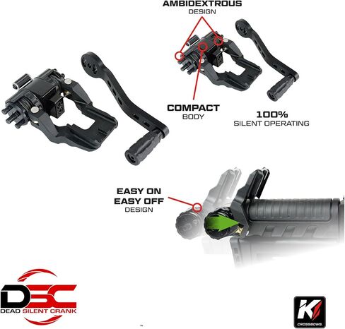 Killer Instinct LogiX DC Crossbow Bundle | Crank, Bolts, Broadheads, Steel Tip Broadheads (3-Pack, 435fps in Kuwait