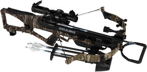 Excalibur RevX TD Crossbow Hunting Package | 400 FPS, Quick-Loc System, ChargerX Integrated Crank, CeaseFire Safety, High-Output Recurve Limbs | Archery Kit w/Soft Case, Scope, Arrows, Quiver in Kuwait