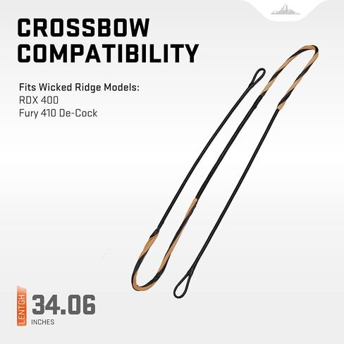 Wicked Ridge by TenPoint Replacement String for RDX 400 Crossbow (HCA-13419-S) - Also Compatible with Fury 410 De-Cock in Saudi Arabia