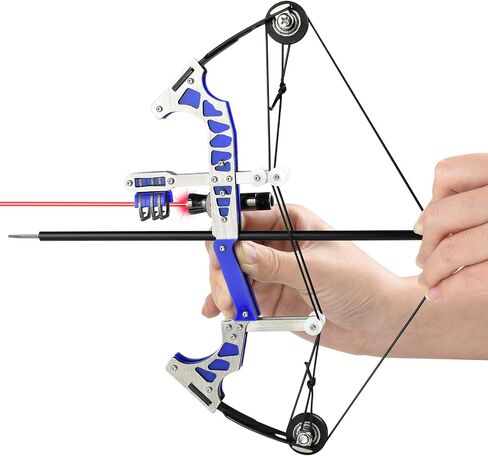 Laser Compound Bow Training Bow Toy Bow Outdoor Sports Competition Special Training Concentration Cultivating Patience Stainless Steel Material Length 10 inches in Kuwait