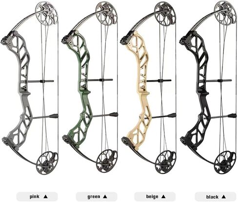 Compound Bow Package for Adults and Teens,19-70 Lbs Draw Weight Adjustable,19"-30" Draw Length,Limbs Made in USA,Archery Bow and Arrow Set,up to 320 fps, Let Off 75%2024 New in Saudi Arabia