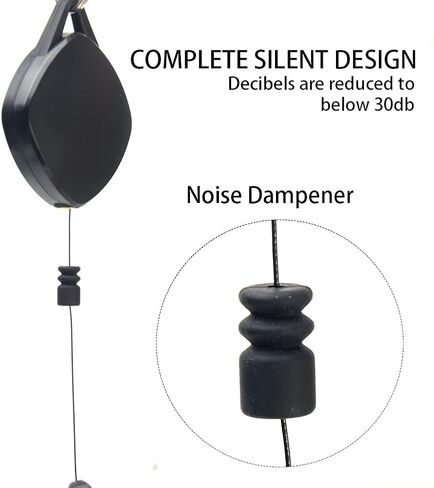 VR Cable Management, 3pcs Retractable Ceiling Pulley System, 360° Rotable VR Cable Hook, Noise-Free V R Accessories Cabl-e for Oculu-s/Rift S/Viv-e/Ps V-r in Saudi Arabia