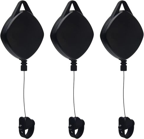 VR Cable Management, 3pcs Retractable Ceiling Pulley System, 360° Rotable VR Cable Hook, Noise-Free V R Accessories Cabl-e for Oculu-s/Rift S/Viv-e/Ps V-r in Saudi Arabia