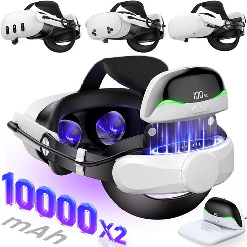 Adjustable Head Strap for Meta Quest 3S/Quest 3/Quest 2, Lightweight VR Headset Strap, Reduce Pressure, Comfort Strap Accessories for Oculus Quest Head Strap, Enhanced Support&Comfort in Saudi Arabia