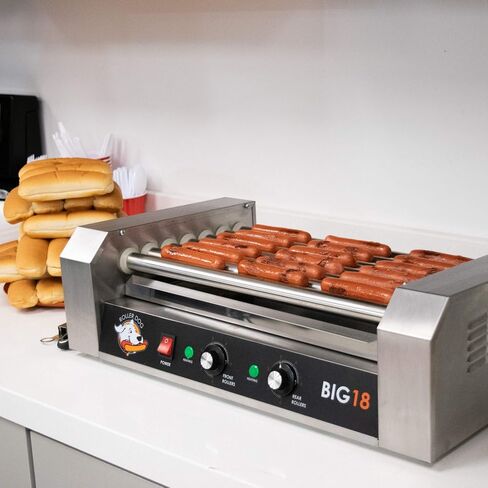 RollerDog Big 18 Stainless Steel Hotdog Roller with Drip Tray (RK4749K) in Saudi Arabia