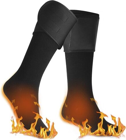 Electric Heated Long Socks for Men Women, Winter Thermal Heating Socks Calf Foot Warmer for Cycling Ski Hunting Camping Hiking in Saudi Arabia