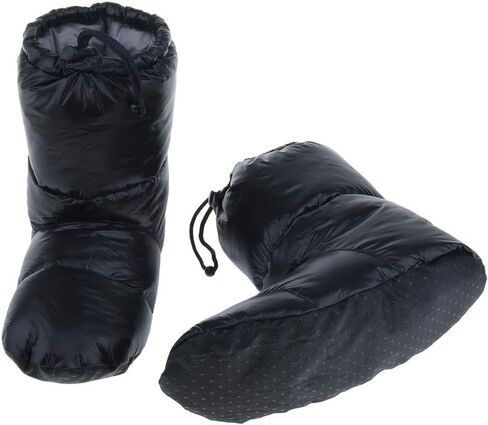 Winter Goose Down Booties Waterproof Anti-Slip Ultralight Puffy Socks Slippers Tent Warm Boots Shoes for Camping Home in Saudi Arabia