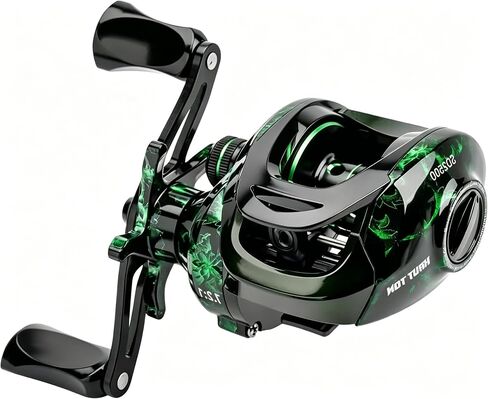 Fishing Baitcasting Reel, Baitcaster Fishing Reels with 18+1BB Stainless Steel Ball Bearings,Magnetic Braking System for Fishing Saltwater Freshwater, Available in 7.2:1 in Saudi Arabia