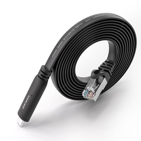 USB Console Cable UART Serial Cable Essential Accesory of Cisco, NETGEAR, Ubiquity, LINKSYS, Routers/Switches for Laptops in Windows, Mac, Linux（Black,6ft in Saudi Arabia