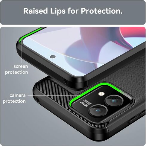 for Motorola Moto G Stylus 5G 2023 Phone case, Shockproof, Scratch Resistant Carbon Fiber Jacket, Soft TPU,for Moto G Stylus 5G 2023case (Black)… (Black) in Saudi Arabia